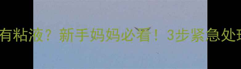 图片 3个月宝宝拉肚子有粘液？新手妈妈必看！3步紧急处理法+护理全攻略2